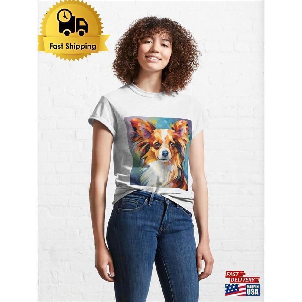 Papillon Dog Saga Cute Pet Lover Unisex T-Shirt